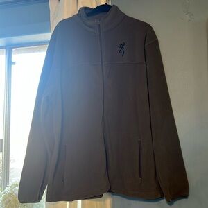 Browning long sleeve zip up mens fleece size xl